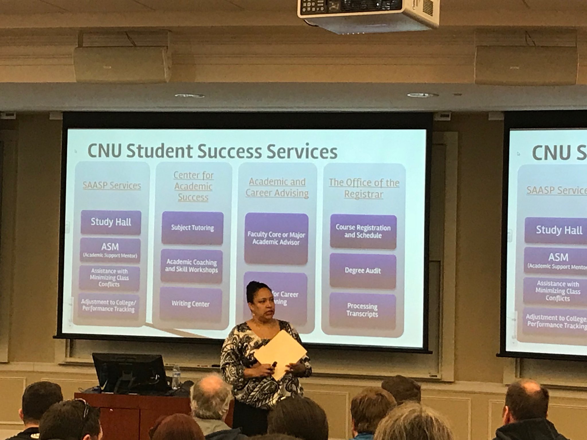 CNU Football on Twitter "Chy Green presenting to our future student