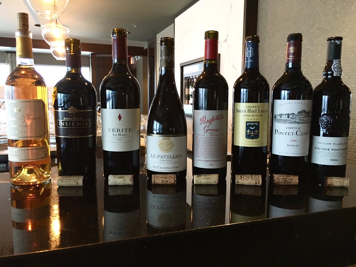 NobleRotSociety's tweet photo. The lineup from our 100th tasting last night @EdmCountryClub featuring #100pointwines #wine #yeg https://t.co/JpmoIqFic8