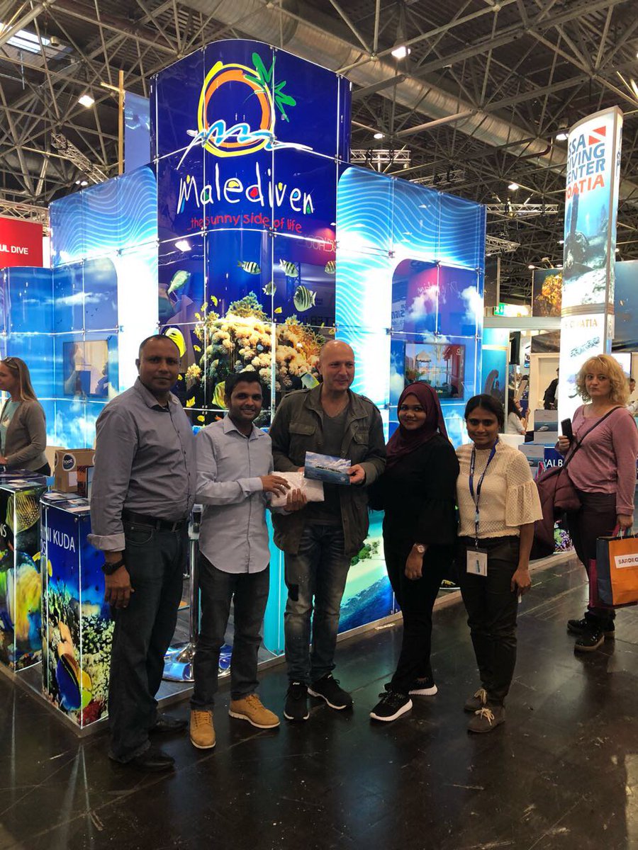 visitmaldives's tweet image. Congratulations Mr. Keller’s Andreas for winning a free holiday to #Maldives presented by @MalahiniKB! @nonstopboot #BOOT2018 #VisitMaldives #SunnySideofLife #ColorfulSideofLife