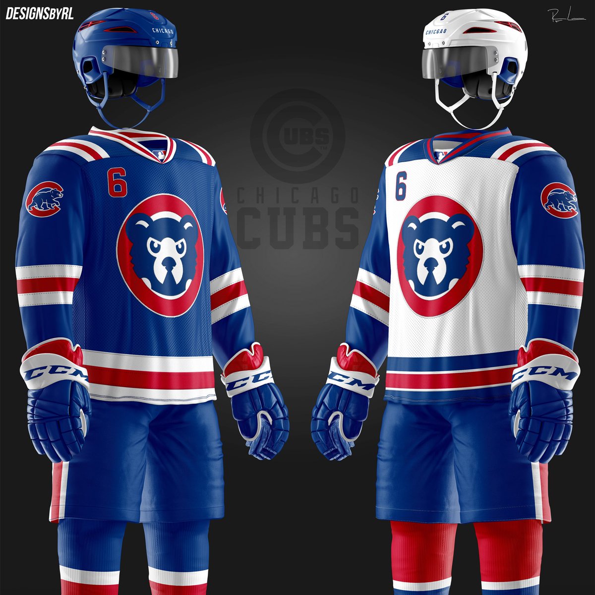 chicago cubs hockey jersey