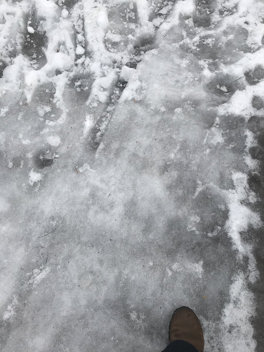 Dear Burlington Postal Carriers: I know you’ve got rain,snow, heat and gloom of night covered, but thanks for delivering over treacherous ice.