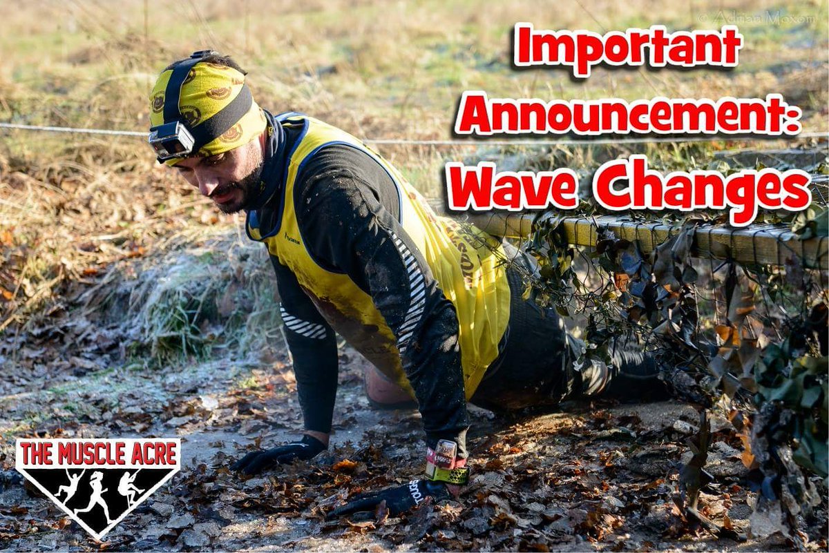 Please be aware that wave times have been changed for the Winter Warmer on 11th February. Details are below:

10:40 (24km and 12km) Wave - Now 10:00

11:00 &amp; 11:20 (12km) Waves - Now 10:20

11:20 &amp; 11:40 (6km) Waves - Now 10:40

The Mini Muscle Makers will begin at 11:20.