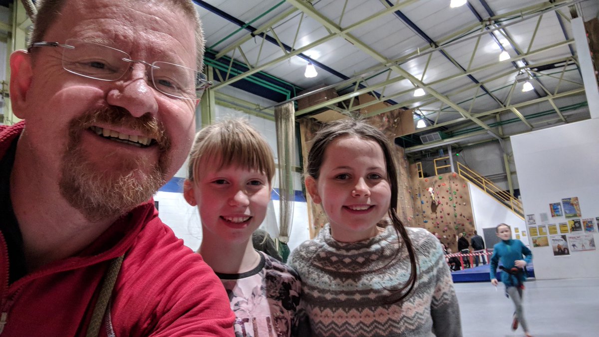 Having a great day belaying @blaydondistrict climbing day at @simonsideoa - and catching up with some young people and scouting pals from my old District