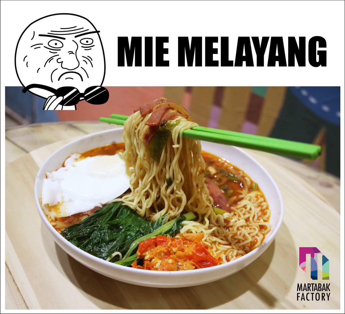 Ekspresimu saat lapar berat dan lihat mie kuah bisa melayang... Adegan ini ada di Martabak Factory!

#MartabakFactory
#Mafa
#NongkrongAsyik

#martabak #miemelayang #martabakmanis #mierebus #cafejakarta #jakartafood #jakartafoodies #jakartaculinary #jakartainfood