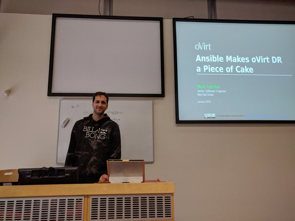 RT <a href="/ovirt/">Open Virtualization</a>: Relieved to hear about <a href="/ovirt/">Open Virtualization</a> <a href="/ansible/">Red Hat Ansible</a> DR in Maor Lipchuk's session. You really want to know this!  < keep in mind, oVirt is upstream to #RedHat Virtualization ;)