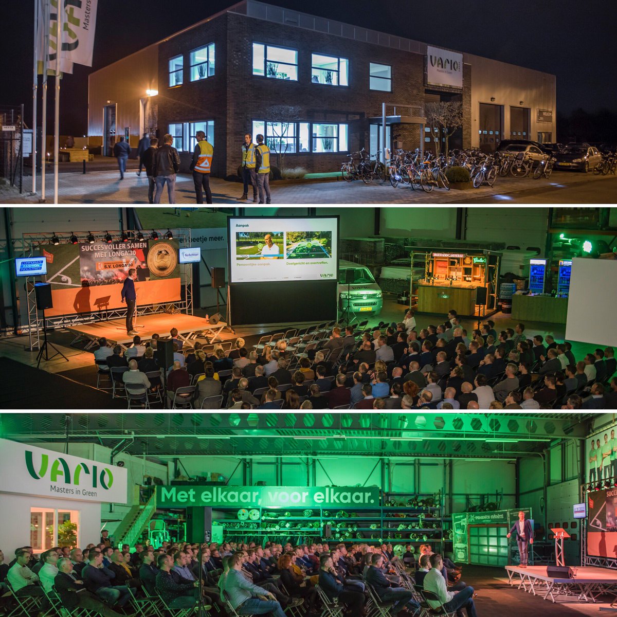 variofields's tweet image. Businessclub Longa’30 neemt kijkje in de keuken bij @VarioGrass! Succesvol samen @bclonga30.