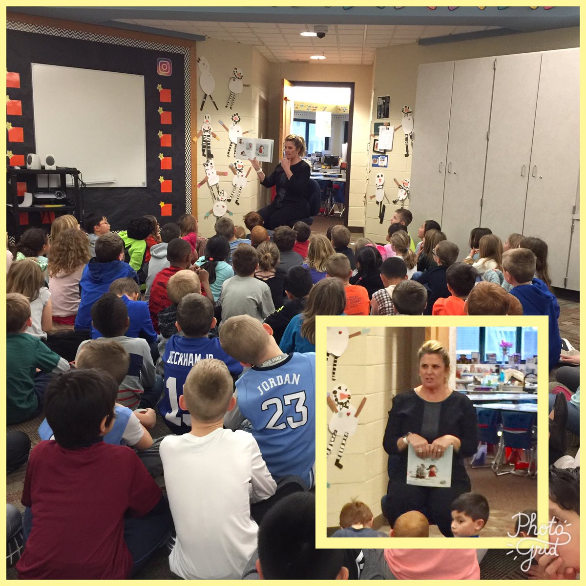 Thank you Mrs.Schipp for helping to kick off our 2nd round of LIM read alouds❤️