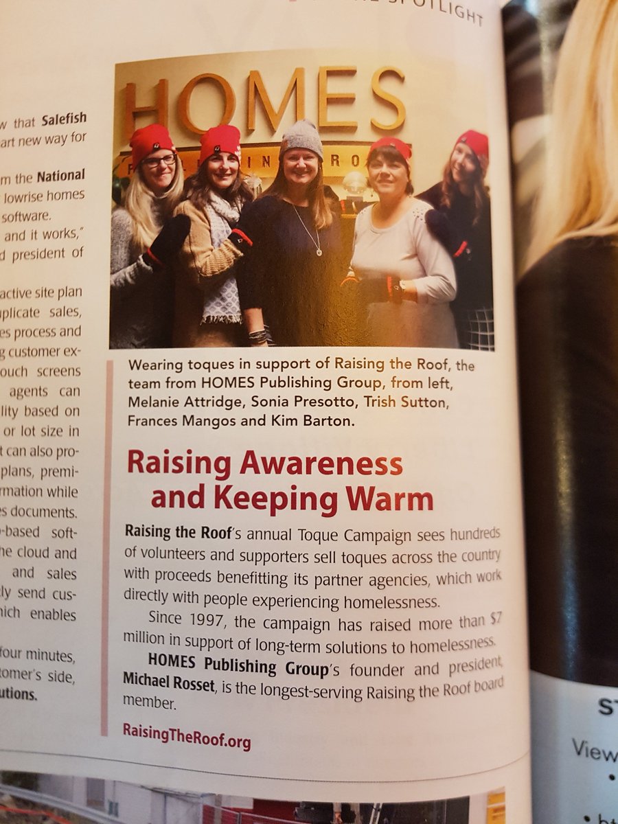 RaisingTheRoof's tweet photo. Thank you to @condolifeMag & Homes Publishing Group for promoting our #ToqueCampaign in their Feb 2018 edition! https://t.co/0YopgN68Vk