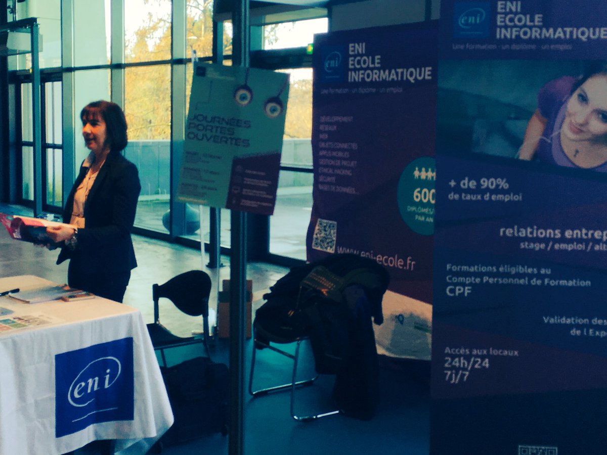 ENIEcoleInforma's tweet photo. Super Conférence #métiers du #numérique ! #formatheque Avec @mcrouz @thierrymallard plus d’infos sur notre stand ! Ou à nos #jpo #kingcoder #queencodeuse #mastersystem https://t.co/pNIr2zNxcH