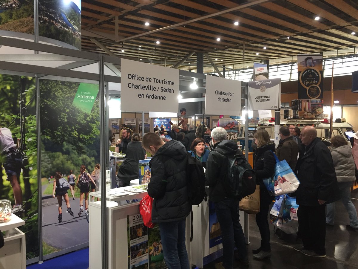 Amis des #hautsdefrance nous sommes ce wk à #Lille au salon #Tourissima pour vous faire découvrir Charleville / Sedan en Ardenne ! Une destination proche qui vaut le détour ✨#VisitArdenne #JaimelaFrance
