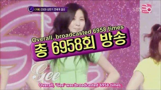 Genie's performance on a helipad is the most watched performance in the history of South Korea (with a total viewership of over 8.6 million people) and Gee is the most broadcasted song ever in that country.  #TwitterBestFandom  #TeamSNSD