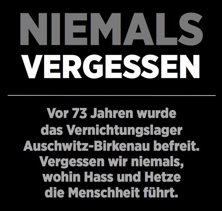 WKogler's tweet photo. Gestern. Heute. Morgen.
NIEMALS vergessen. https://t.co/9t6CSBSDvq