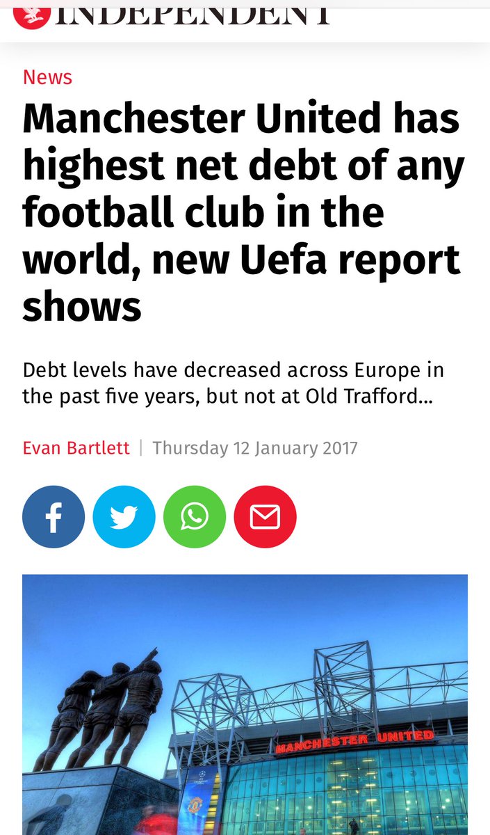 MUFCemptyseats's tweet photo. Spend billions and don’t worry about FFP! #theUnitedWay #MoneychesterUnited #ButDebtRidden #mufc #mcfc #manutd #mancity https://t.co/ng9qIdbNpy