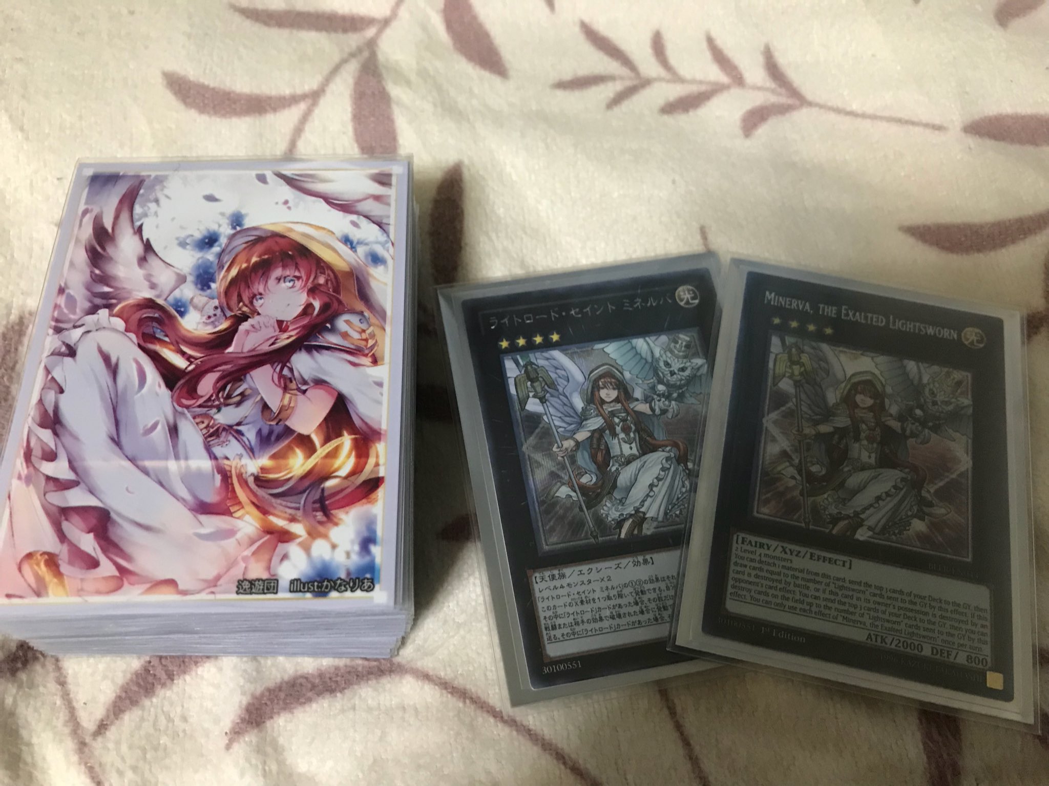 遊戯王 ライトロード・セイント ミネルバ スリーブ