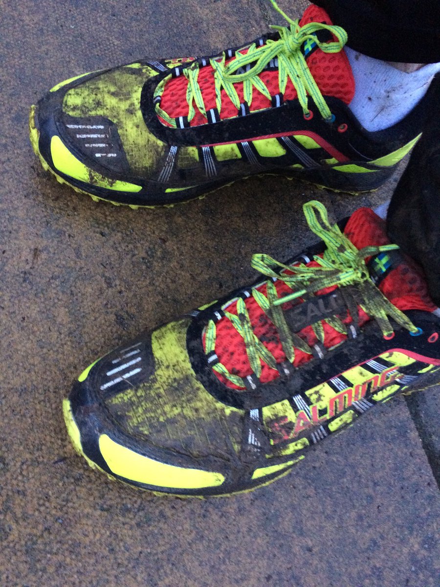 Well that’s the brand new running shoes broken in! First time out, Finstock to @Charlbury, 6km via a sea of mud. New <a href="/Salming_Running/">Salming Running</a> <a href="/Salming_UK/">Salming Running UK</a> shoes did as well in deep mud and slithery trail as they did on wet tarmac. Very happy with them!