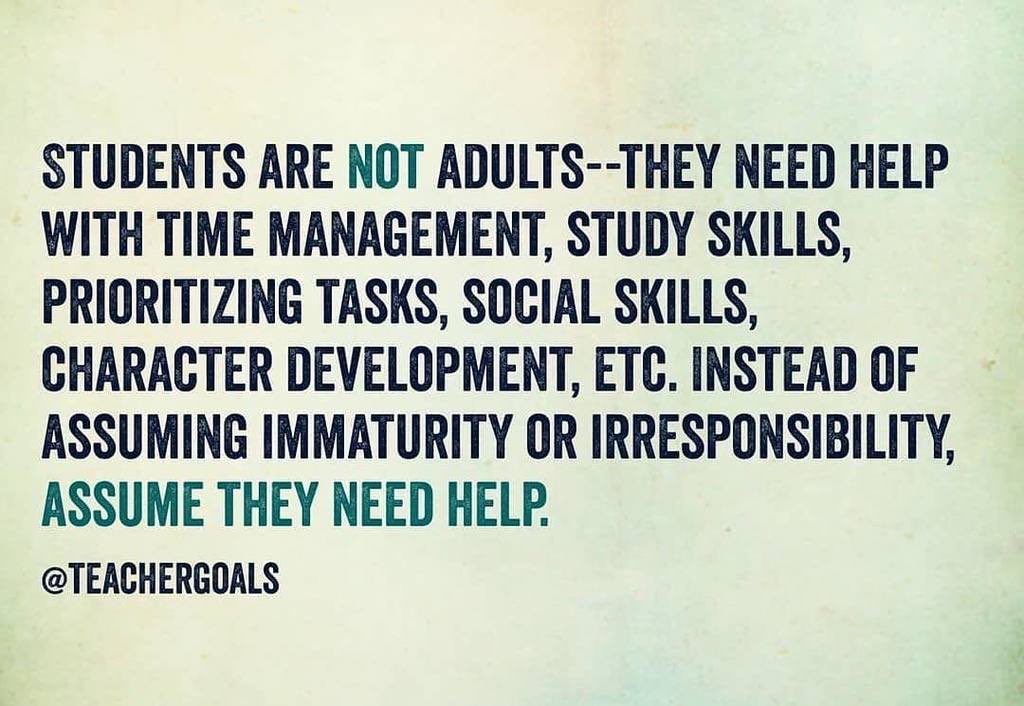 This applies to high school students as well.