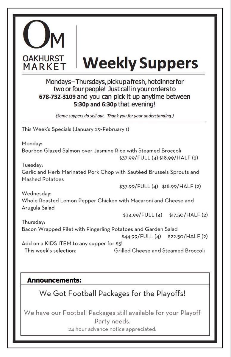 Oakhurst Market (@oakhurstmarket) on Twitter photo 