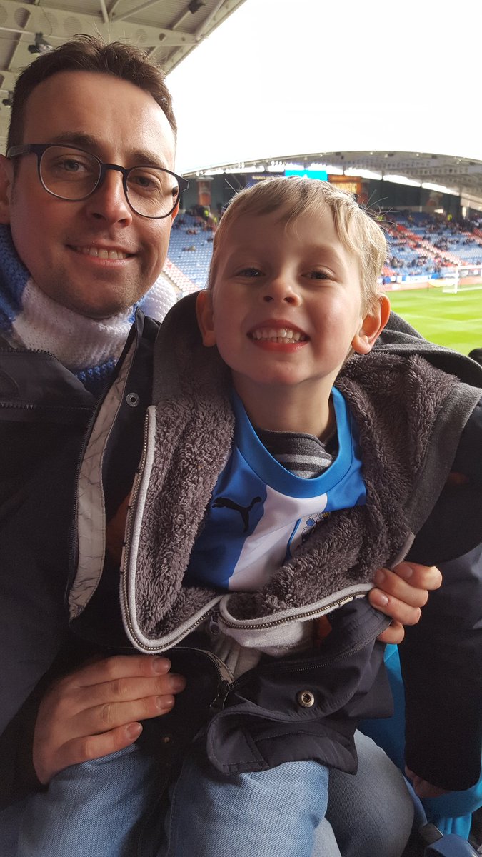 Benjamin's first #HTAFC match...