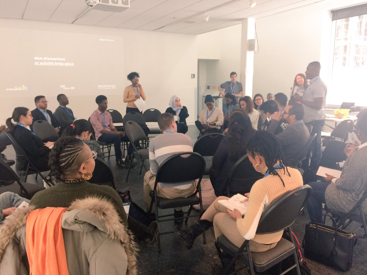 INM_voix's tweet photo. Début du nouveau programme d'éducation civique de l'INM! C'est parti pour le camp de formation de l'École d'influence avec la coach @Dorothy_Alex. #ecoleinfluence https://t.co/8Kkskk0Ecl