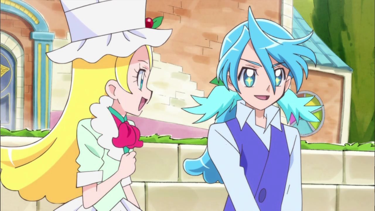 Ｔ・レッド@悪の総統だから。 on X: ピカリオとキラリンの麗しい姉弟愛。  ピカリオが今まで憎らしく思ってたお姉さんを攻撃からかばって「キラリン！なれーっ！！プリキュアにーっ！！」って叫んで堕ちていって、その後にキラリンが キュアパルフェになったあたりはもう ...