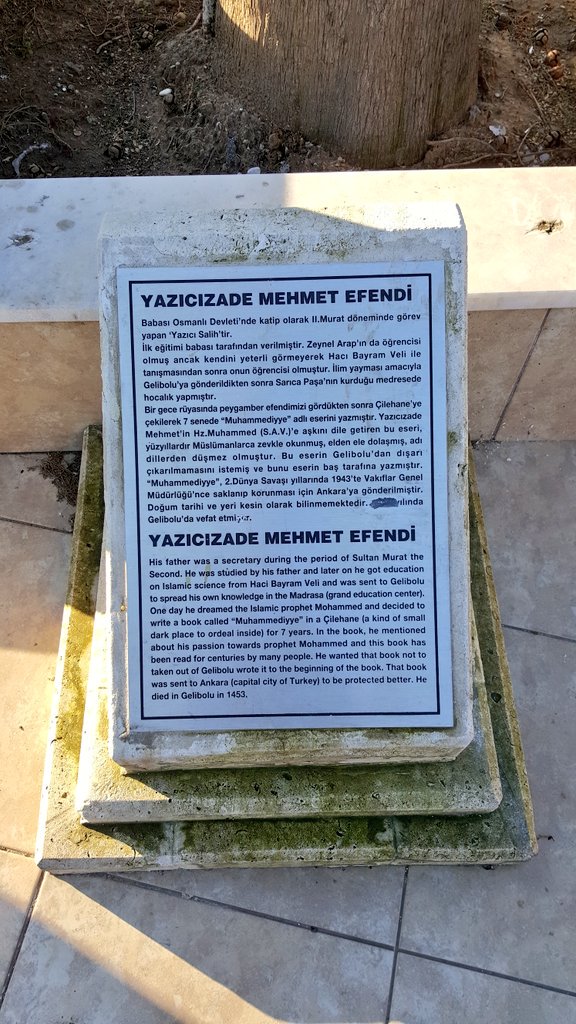cihad_meric's tweet photo. Yazıcızade Bican Kardeşler.
#Hacıbayramveli hazretlerinin talebesi. #gelibolu 'nun ve #çanakkale boğazının manevi muhafizları. #ecabat'da #cahidisultan var.
#çanakkaleseyahatdersleri https://t.co/KwBmOnlej3