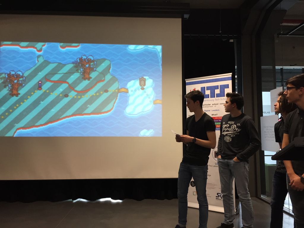 LuxTechSchool's tweet photo. It is really impressive what all team achieved in such a short period of time. #LTSGameEvent https://t.co/PKtZU7juG9