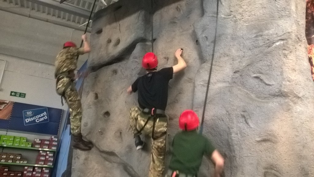 gooutdoorsstoke's tweet photo. Today we had a local cadet group climbing the equivalent of Kilimanjaro on our climbing wall! #gointhecommunity https://t.co/K3X1NzvTrc
