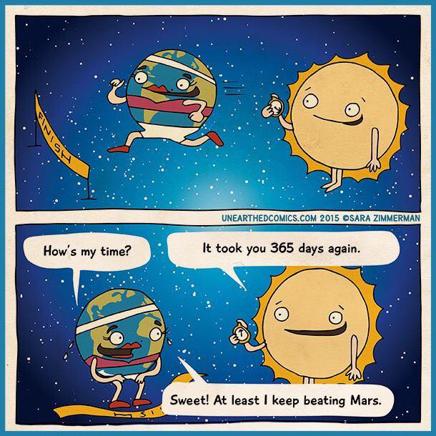 A little humor for your weekend...😂 Our participants will run/walk 2,018 miles in 2018...beat that earth! #runninghumor #runtheyear2018