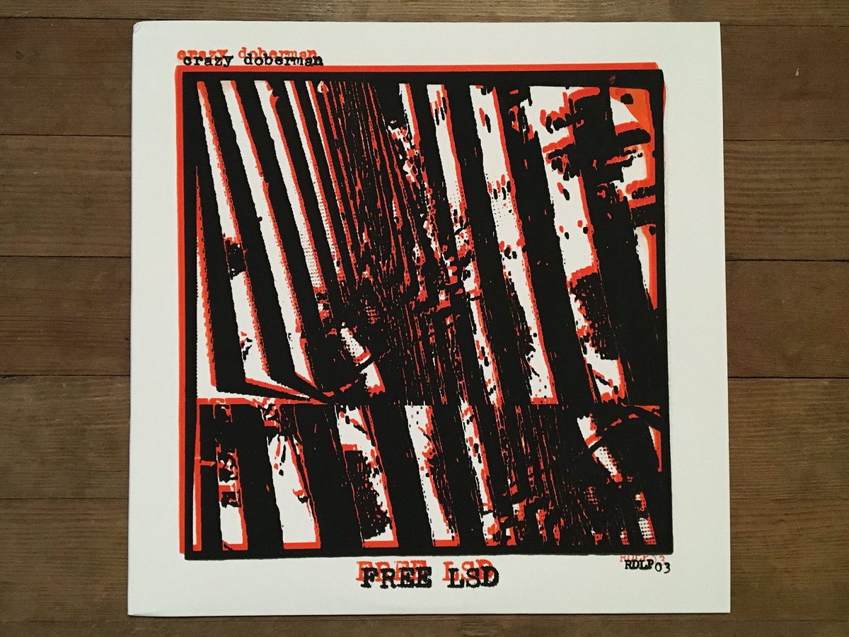 crustlebarfo's tweet photo. there’s a few copies of the ‘Crazy Doberman - Free LSD’ LP in the Castle Bravo store. it was just released by Radical Documents. #dronedogs https://t.co/G1Uo3fqs0a https://t.co/VcKNySoZi6