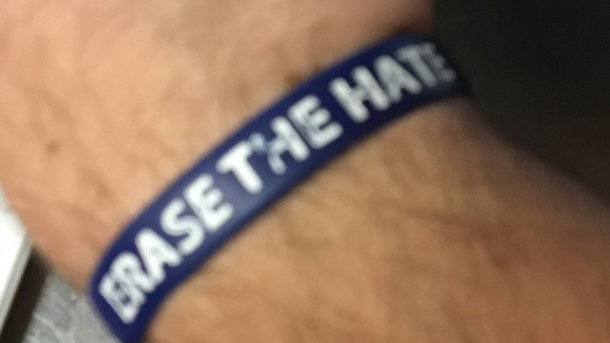 SweetLougames's tweet image. #HolocaustMemorialDay haven’t taken this off since I bought it at the holocaust museum in Tampa several years ago. Never forget #erasethehate