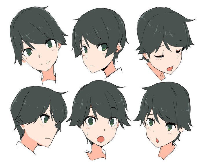 「black hair multiple views」 illustration images(Oldest)