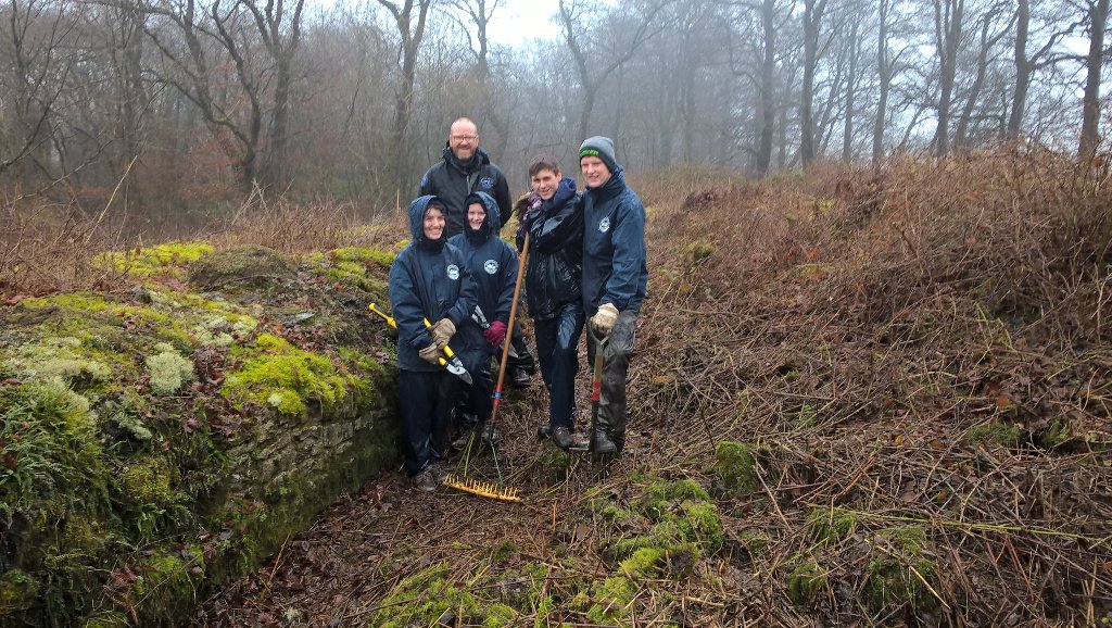 Today our Advanced #YoungRangers have been learning about management of archaeology and worked hard clearing scrub