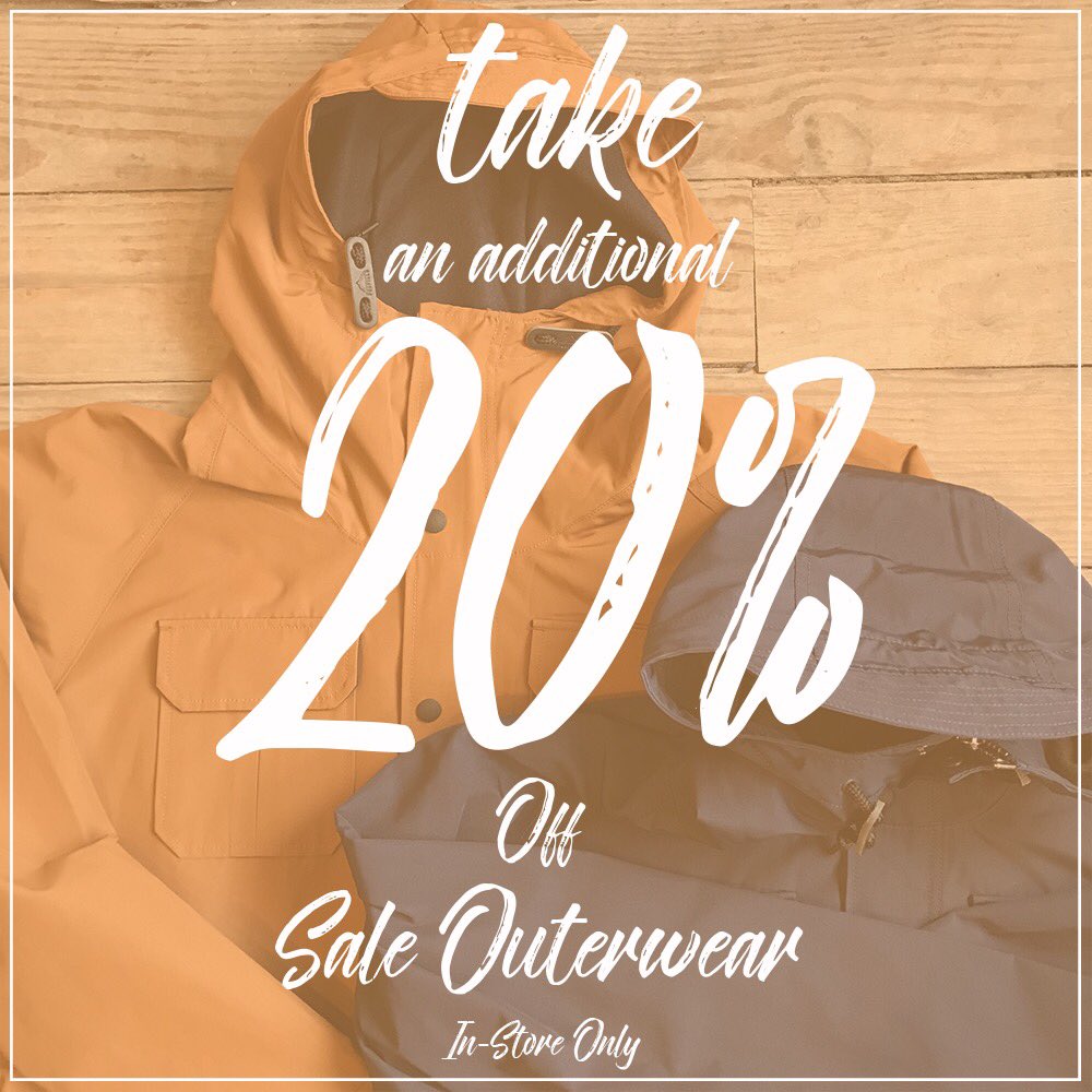 Let's kick the weekend off with an additional 20% off all outerwear already on sale!! In-Store only at our Boston shop 📍577 Tremont Street or Portsmouth NH shop 📍10 Market Square