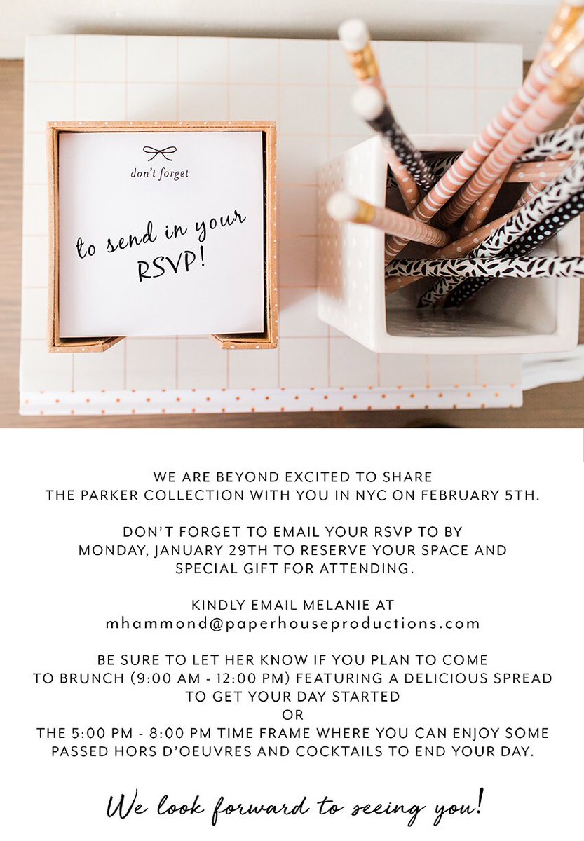 jqholter_work's tweet photo. Super excited to launch the Parker Collection from The Pink Orange and Paper House Productions at NY Now 2/5!! https://t.co/rze4ih4GYE