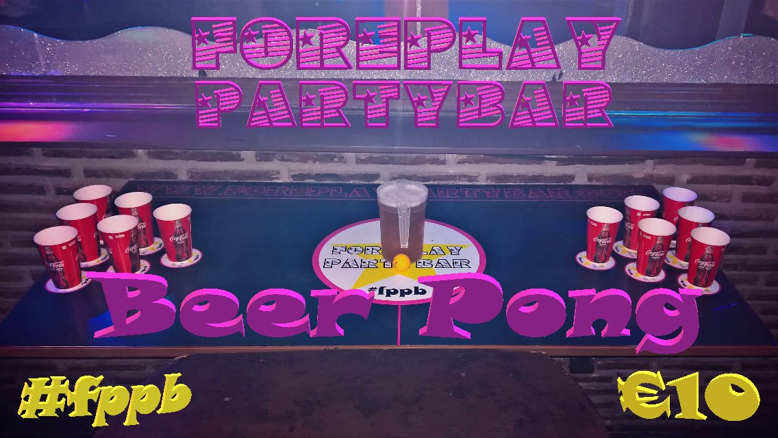 4PlayPartyBar's tweet photo. Fancy a game of #BeerPong tonight? #FPPB #Fuengirola 2 Tables ready for action! #PartyTonight #Saturday #Drinks https://t.co/DrwJEkwD3D