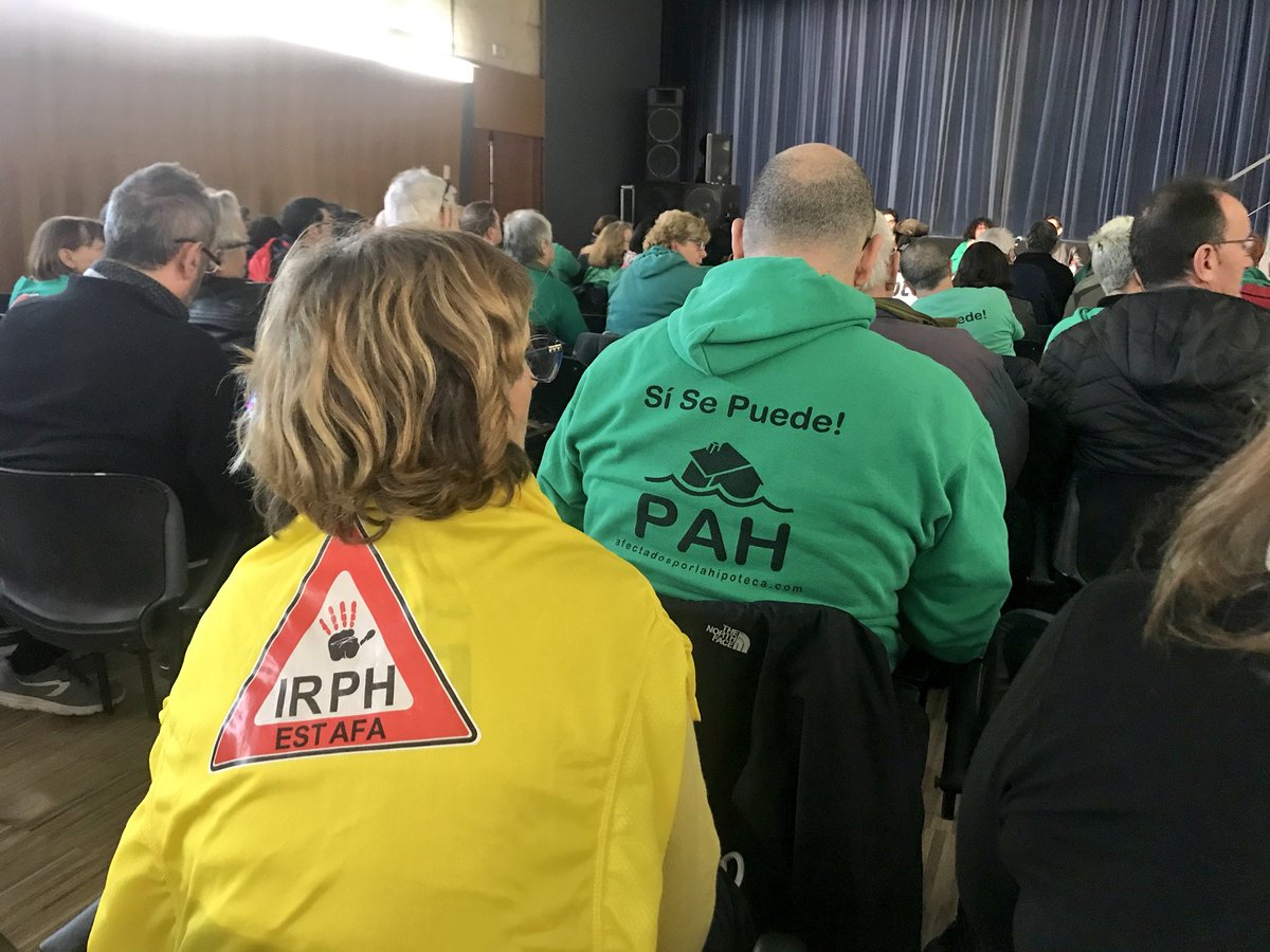 PAHSantBoi's tweet image. En estos momentos @StopIRPH #PAHsCat #infoPah dd las últimas novedades sobre la sentencia de nulidad en el #TribunalSupremo