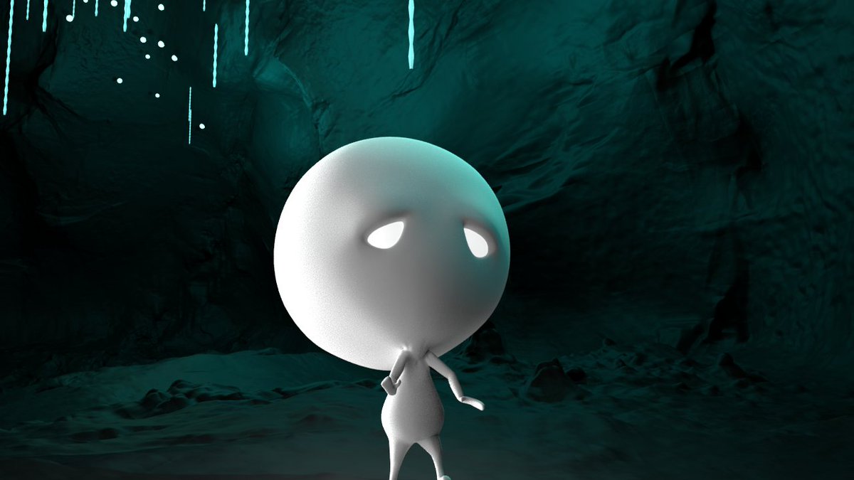LighterDarkFilm's tweet photo. Moonface lost his hand #lights, but he now #Glows all over <3

#animation #testrender #render #cave #glowworm #worm #lightart #3d #character #character #studentfilm #student #characterdesign #depression #film https://t.co/eyYBmfSLdA