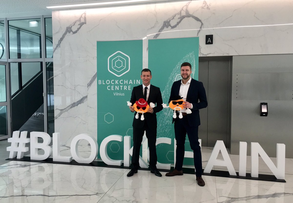 The_Bitcoins's tweet photo. Bob and Alice #bitcoin proud to be at the launch of @BCGatewayEurope #blockchain #vilnius #Lithuania https://t.co/pUlS5M38iO