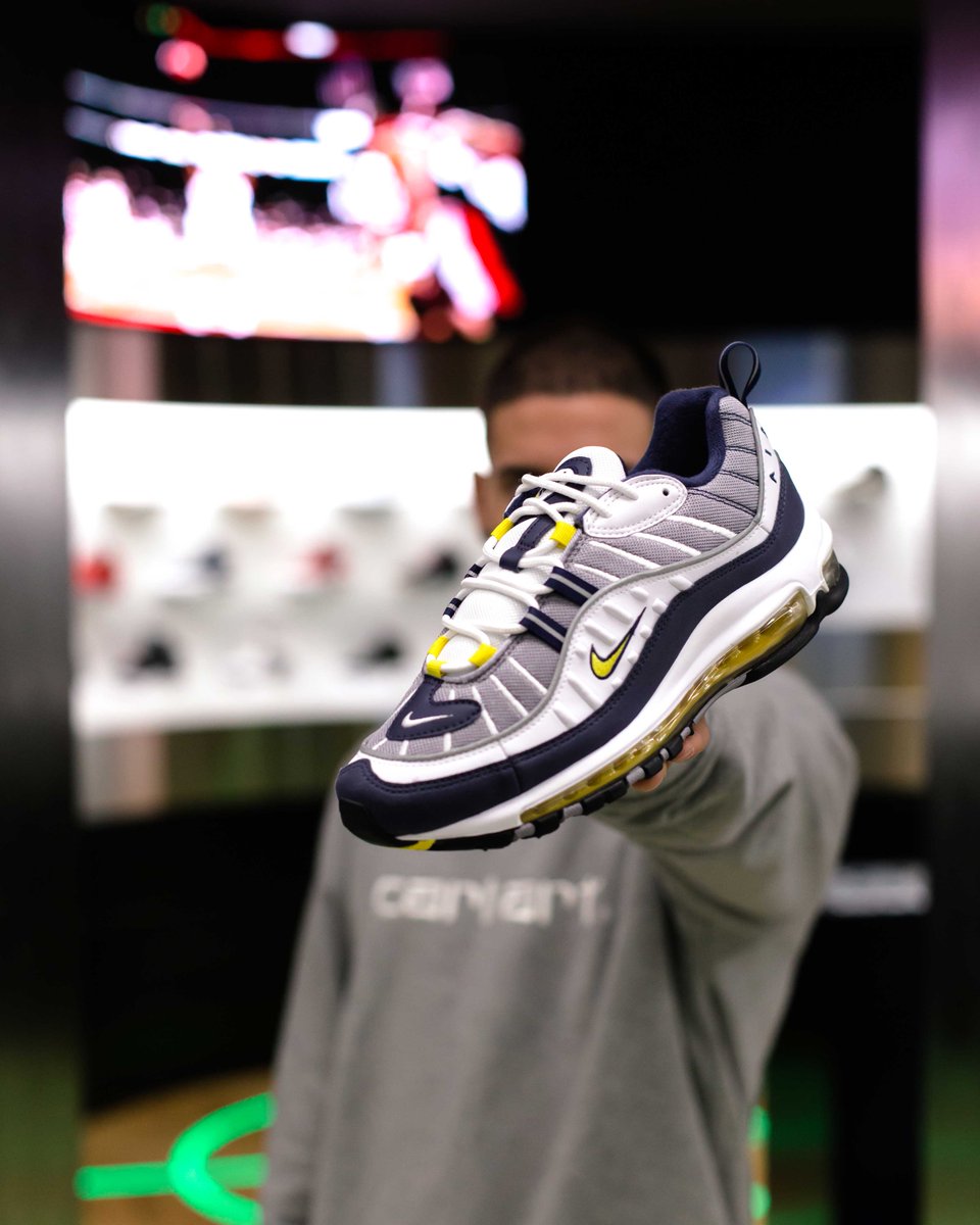 air max 98 tour yellow on feet