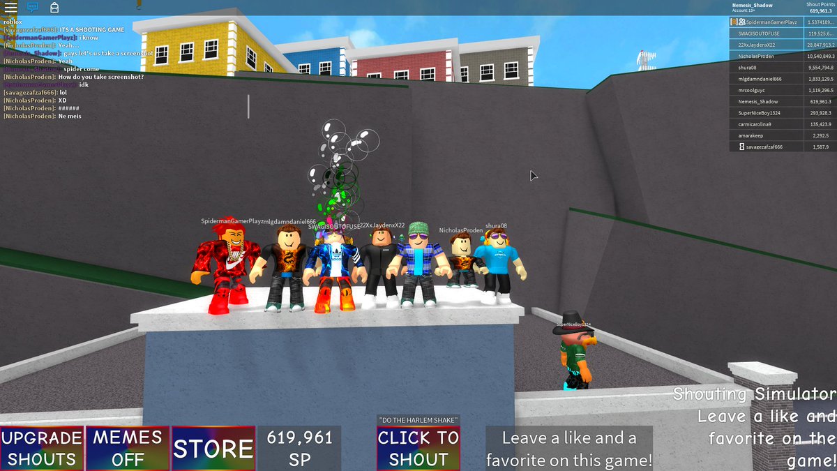 now to do the harlem shake roblox