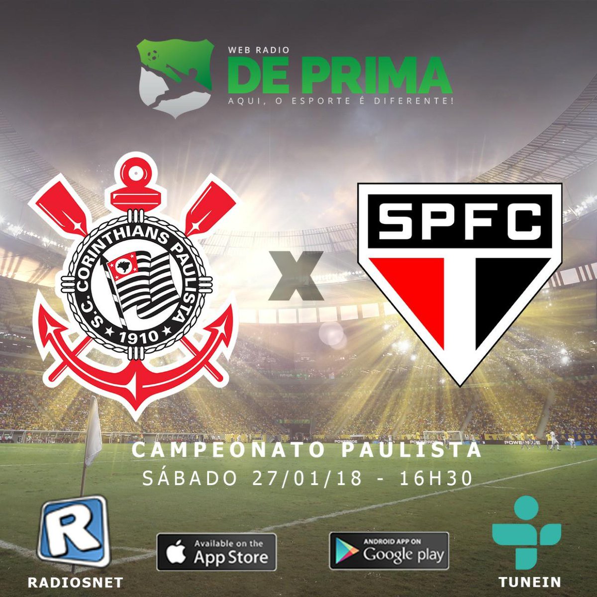 oficialdeprima's tweet photo. E não há tempo pra mais nada no Pacaembu - E deu @Corinthians ! No #MAJESTOSO - @Corinthians 2 x 1 @SaoPauloFC - Jádson a 1'; Brenner aos 25' e Balbuena aos 33' do primeiro tempo.
Público: 31.972 pagantes; Totall: 34.358. Renda: R$ 1.278.027,50.
#FUTEBOLDEPRIMA https://t.co/BpPQSG2ln1