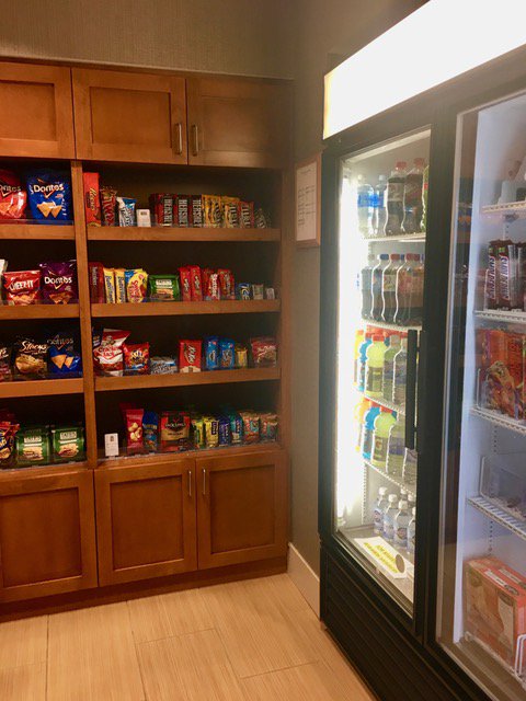 We have an array of yummy treats for all of your snacking needs just down the elevator in the lobby! #springhillsuites #athens #georgia #hotel #hotelstay #marriott #marriottrewards #hotelroom #hotellife #hotellobby