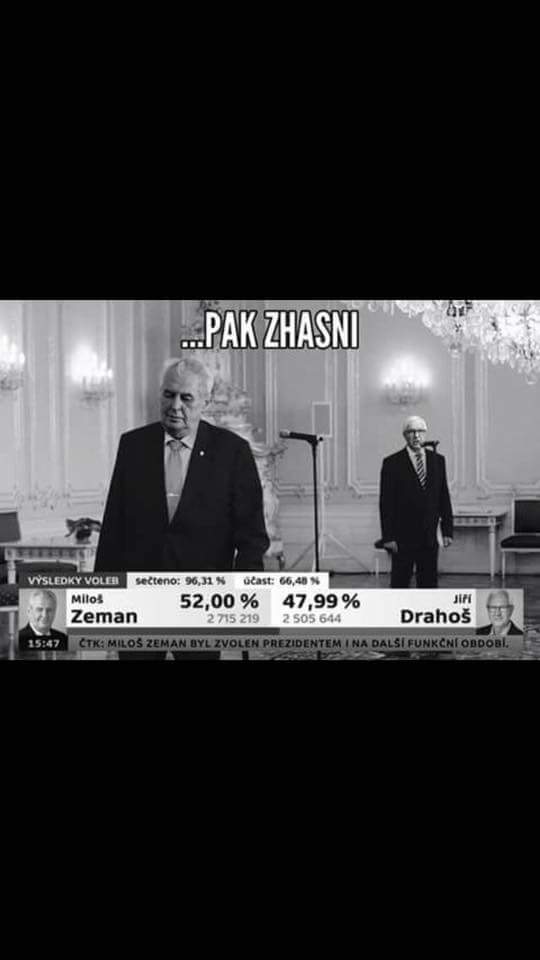 luk_vavec's tweet photo. Alespoň něco mě dnes rozesmálo 😂 #prezident2018 #prezidentskevolby #prezident #Drahos #Zeman https://t.co/zXAjTdaPoI