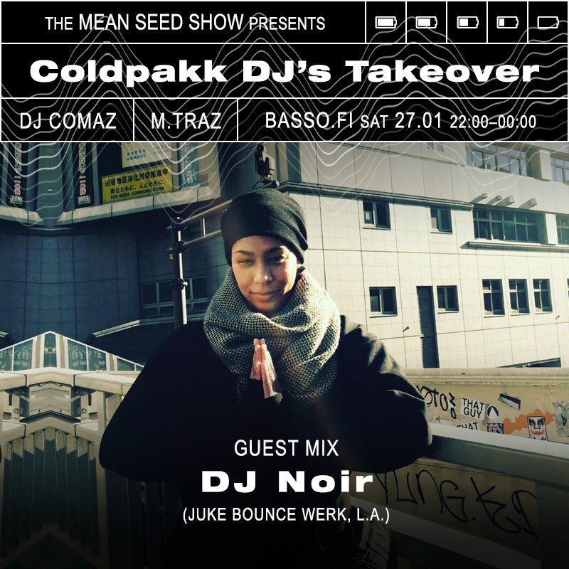 jukebouncewerk's tweet photo. Today: JBW’s DJ Noir @DownByDfault 

https://t.co/CIXOoK2ync Radio [Helsinki] @Bassomedia 

12pm PST
3pm EST
8pm GMT

Thank you @coldpakk for the opportunity to showcase our crew and friends ✨🙏🏽✨ Appreciate ya’ll ♥️

#jukebouncewerk #coldpakk #bassoradio #helsinki https://t.co/nOk0HqGIlO