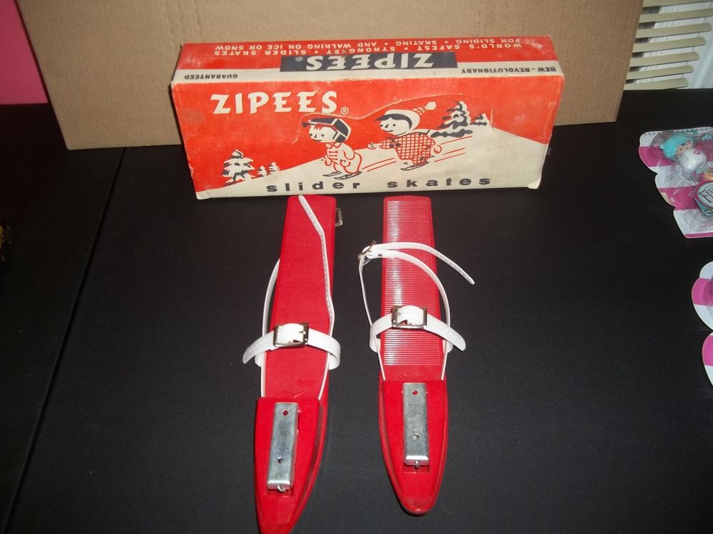 #toys #vintagetoys Vintage Childs Zipees Slider Skates with Box 1957 Manning Mgf CO. FREE SHIPPING dlvr.it/QCznN4