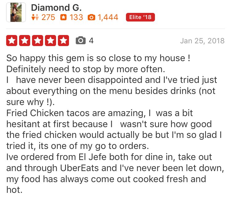 ❤️❤️ The Support... Go Check Out Our Yelp &amp; Leave Your Reviews 🤗
 #ElJeffeNYC #TacoTuesday #tacofriday #tacolover #besttacos #besttacosintown #bedstuy #ubereats #eat24 #grubhub #grill #nachos #margaritas #sangria #brooklyn #happyhour #delivery #salads #yelp #review
