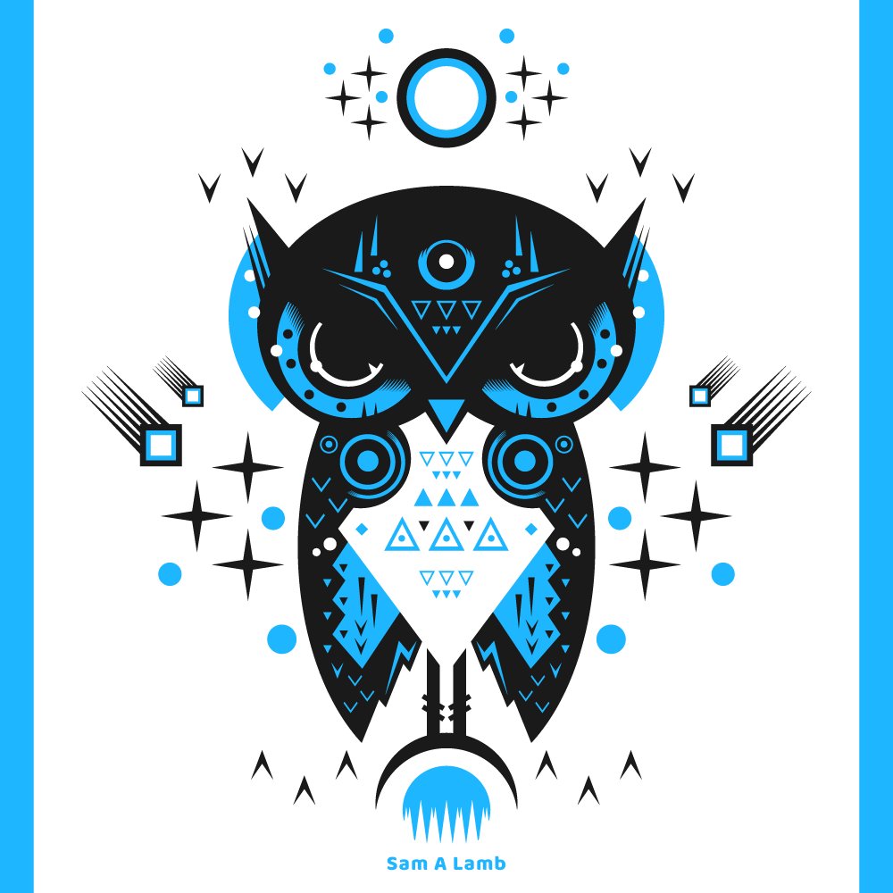 IAmSamALamb's tweet photo. Took the week to experiment with a new style.  Figured I'd share the results with everyone! #vector #art #GraphicDesign #animals #design #Apparel https://t.co/qAlEIqrL6p