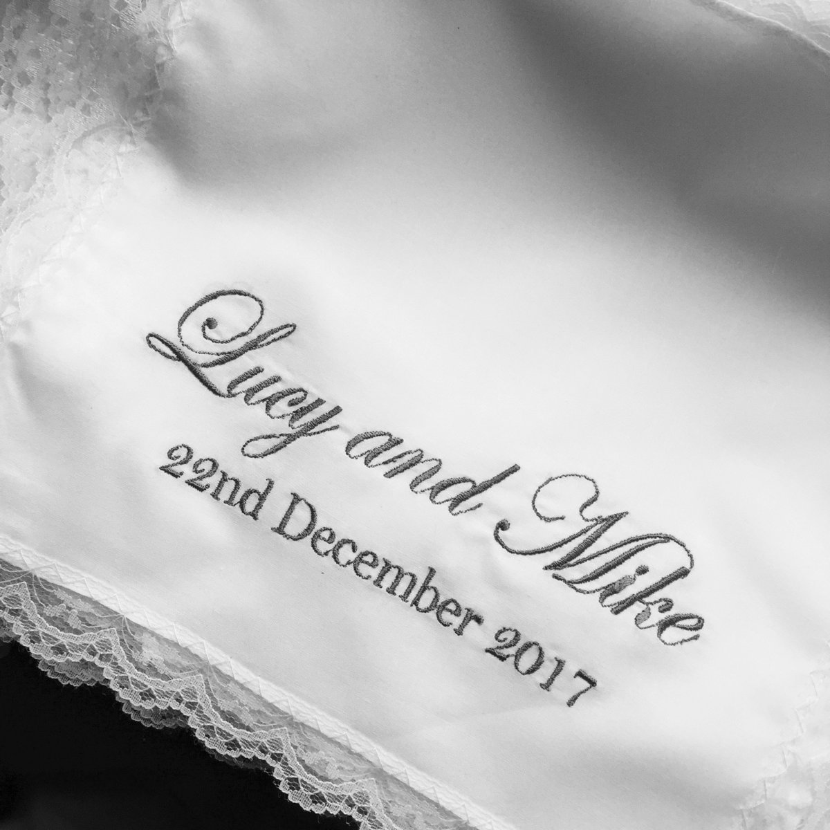 gemsembroidery's tweet photo. #embroideredgift #namegift #bridal #weddingunderwear #weddingknickers #personalisedknickers #personalisedhankie #cottonhankie #12thweddinganniversarysilk #valentines #hengift #silk #anywording https://t.co/Mvoi7HdD0F https://t.co/gTGQENlOQG