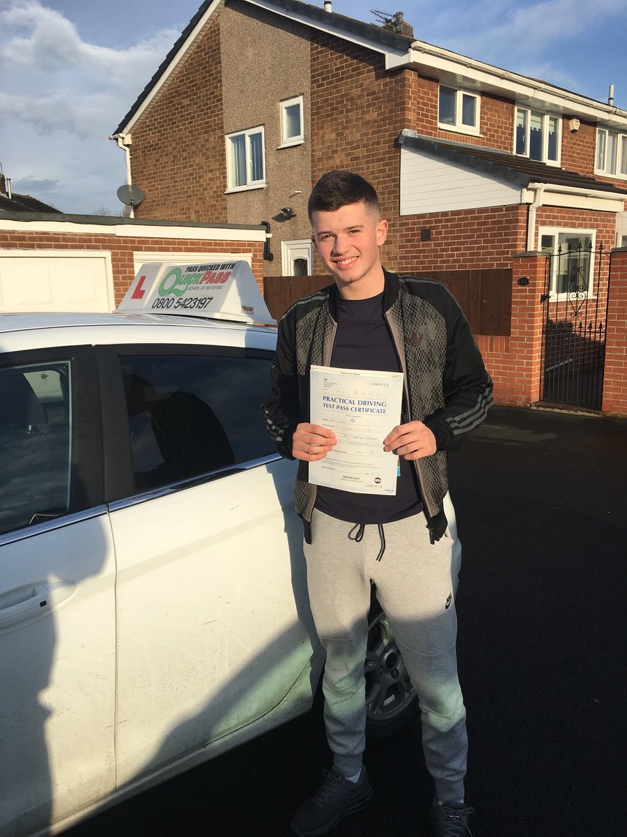 quickpass2010's tweet image. PASS PASS PASS!
First time PASS for Liam Gordon with only 3 minor marks,fantastic drive Liam well done!