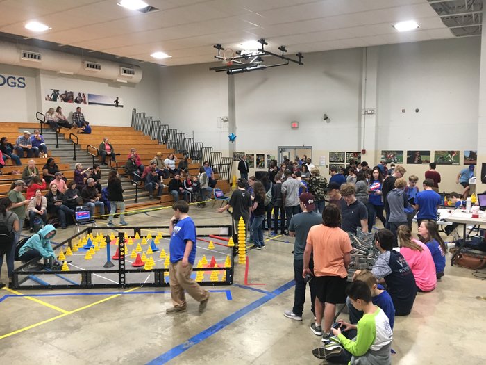 StarCitySchools's tweet photo. We are well on our way here in our Twinkle Town #VEX Tourney here in @starcityschools! #whateverittakes https://t.co/cVGq34pgV0